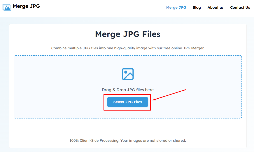 Step 2 to Merge JPG Files