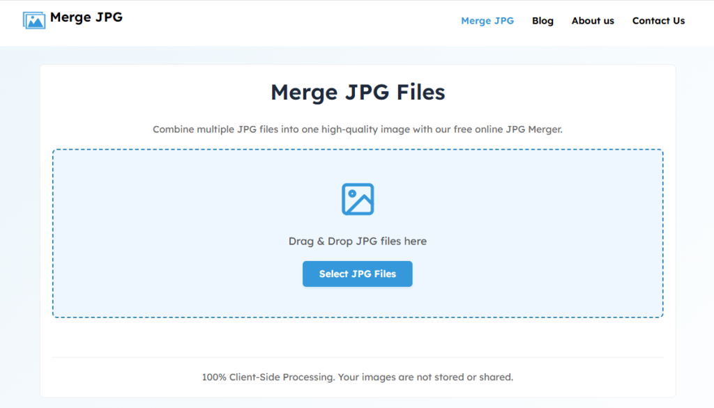 Step 1 to Merge JPG Files